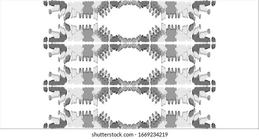 El bordado abstracto es un patrón de ikat sin fisuras. Textura del vector folk étnico tribal.