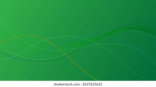 Abstract Emerald Green Backdrop with Flowing Lines for Modern Designs, Perfect for Digital Art, Presentations, and Creative Projects with Motion and Dynamic Energy