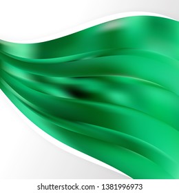 Abstract Emerald Green Background Design Template Image