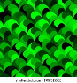 Abstract emerald green seamless pattern color spectrum background vector illustration. Chaos colored regularly repeating geometrical background.