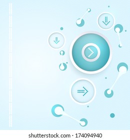 Abstract emerald template for business and infographic