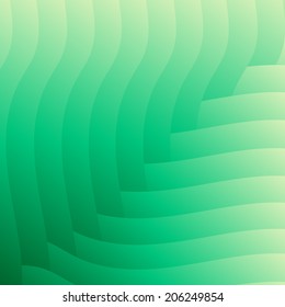 Abstract emerald waves vector background