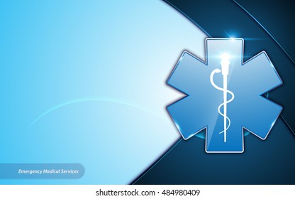 abstract emergency medical services health care template design innovative frame layout background