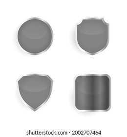 Abstract Empty Badge and Label Collection