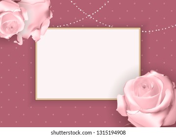 Abstract Empty Frame roth Rose. Vector Illustration Background EPS10 - Powered by Shutterstock - Get 15% off with code: PIKWIZARD15