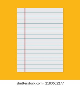 Resumen de diseño plano de papel de escritura Ruller vacío 