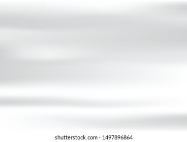 Abstract empty white cloth or fabric wave texture wall background, Vector illustration