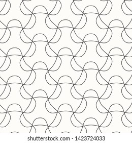 Abstract endless curve line on background. Pattern is on swatch panel.