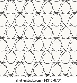 Abstract endless curve line on background. Pattern is on swatch panel.