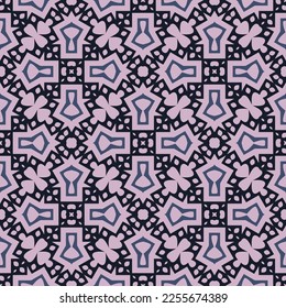 Abstract endless geometric pattern. A seamless background, vintage texture.