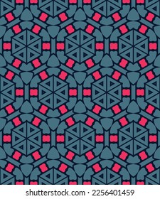 Abstract endless geometric pattern. A seamless background, vintage texture.