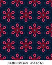 Abstract endless geometric pattern. A seamless background, vintage texture.