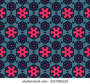 Abstract endless geometric pattern. A seamless background, vintage texture.