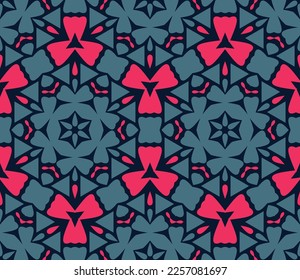 Abstract endless geometric pattern. A seamless background, vintage texture.