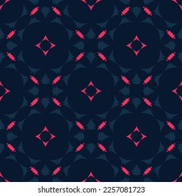 Abstract endless geometric pattern. A seamless background, vintage texture.