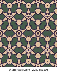 Abstract endless geometric pattern. A seamless background, vintage texture.