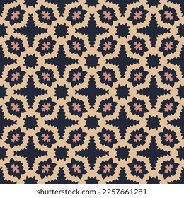 Abstract endless geometric pattern. A seamless background, vintage texture.