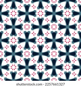 Abstract endless geometric pattern. A seamless background, vintage texture.