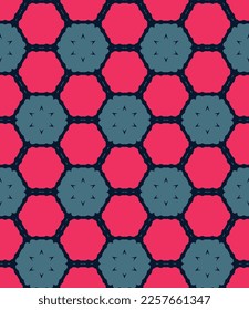 Abstract endless geometric pattern. A seamless background, vintage texture.