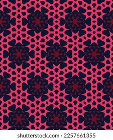 Abstract endless geometric pattern. A seamless background, vintage texture.