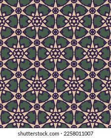 Abstract endless geometric pattern. A seamless background, vintage texture.