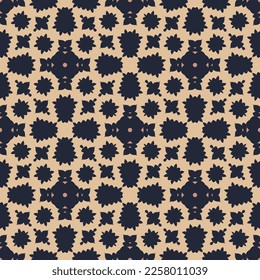 Abstract endless geometric pattern. A seamless background, vintage texture.