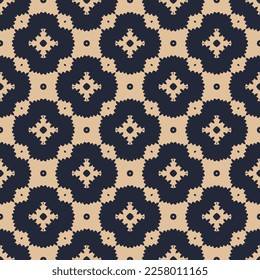 Abstract endless geometric pattern. A seamless background, vintage texture.