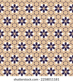 Abstract endless geometric pattern. A seamless background, vintage texture.