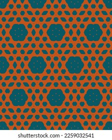 Abstract endless geometric pattern. A seamless background, vintage texture.
