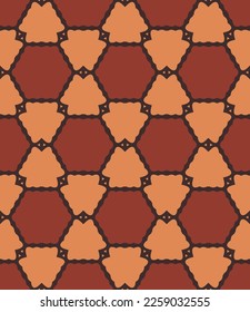Abstract endless geometric pattern. A seamless background, vintage texture.