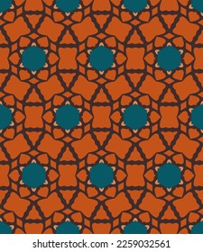 Abstract endless geometric pattern. A seamless background, vintage texture.
