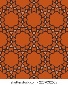 Abstract endless geometric pattern. A seamless background, vintage texture.
