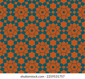 Abstract endless geometric pattern. A seamless background, vintage texture.