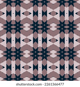 Abstract endless geometric pattern. A seamless background, vintage texture.