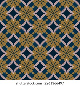 Abstract endless geometric pattern. A seamless background, vintage texture.