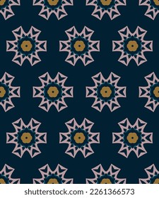 Abstract endless geometric pattern. A seamless background, vintage texture.