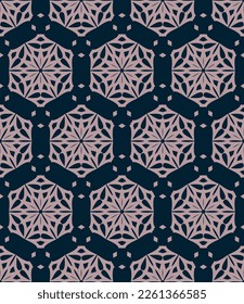 Abstract endless geometric pattern. A seamless background, vintage texture.