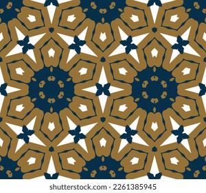 Abstract endless geometric pattern. A seamless background, vintage texture.