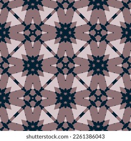 Abstract endless geometric pattern. A seamless background, vintage texture.
