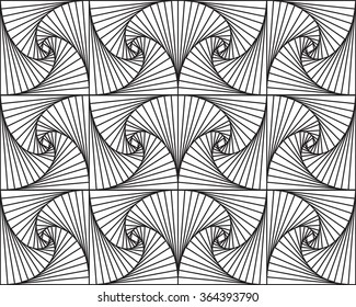 Abstract Endless Ornament Background Pattern Curled Stock Vector ...