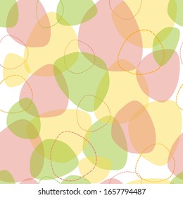 Abstract endless texture. Pastel print on white background. Nice for wall paper, bed linen, paper print, fabric