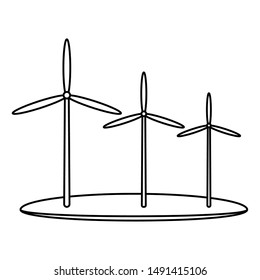 abstract energy building on a white background, vector illustration design
