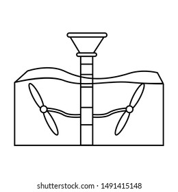 abstract energy building on a white background, vector illustration design