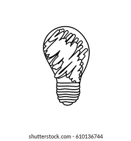 abstract energy bulb power , vector illustration design