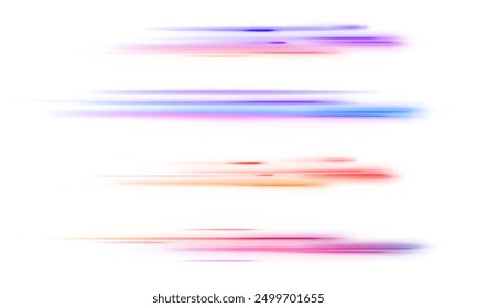 Abstract energy in the form of stripe, arc, curl and zigzag in neon colors with light effect. Bright sparkling background PNG.	