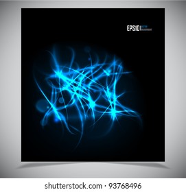 abstract energy formation - blue theme. vector eps10 file.
