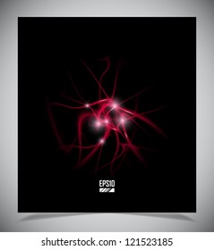 abstract energy formation - red theme. vector eps10 file.