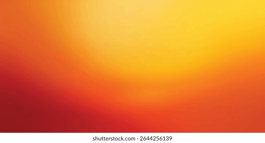 Abstract Energy Light Wave in Orange Tones