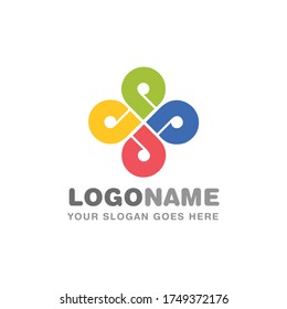Abstract Energy Recycle Simple Unique Icon Symbol Logo For Business Industry