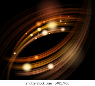 Abstract energy waves. Vector illustration